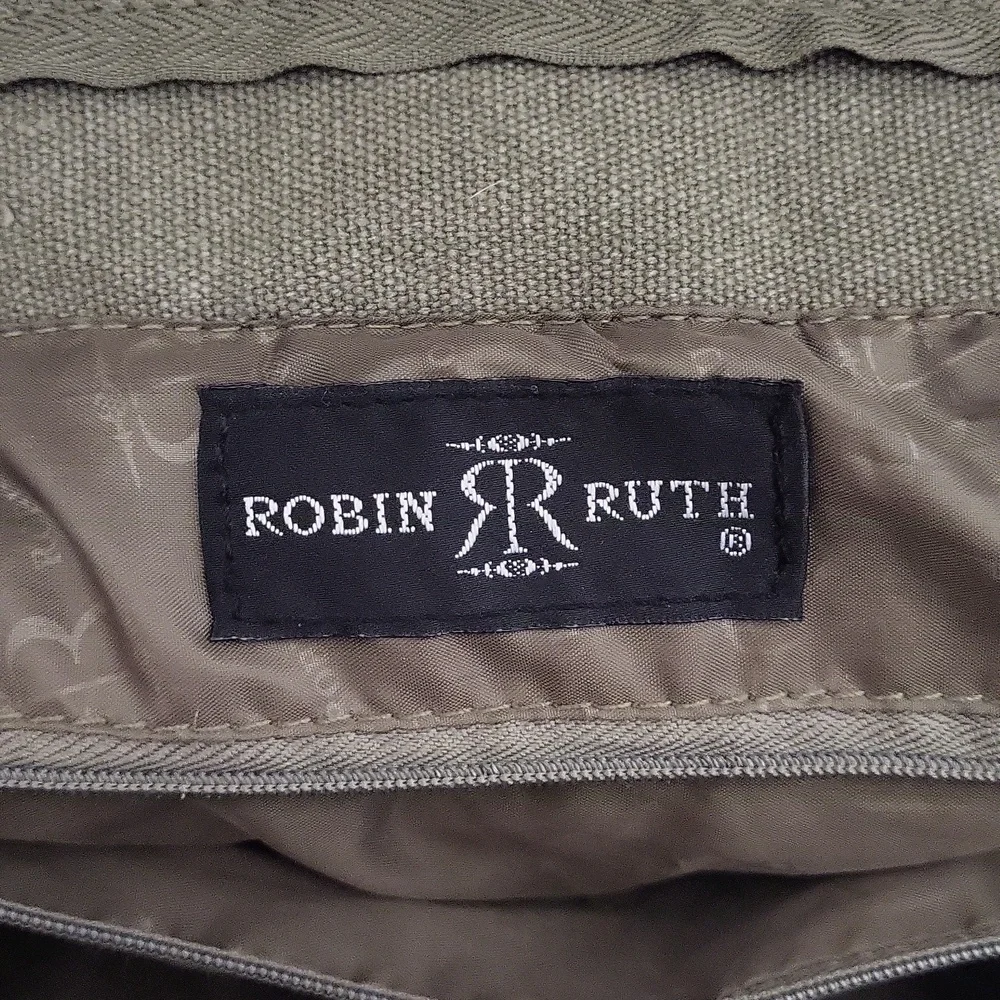 Robin‎ Ruth Dominican Republic Beach Tote Pockets Canvas Travel Bag